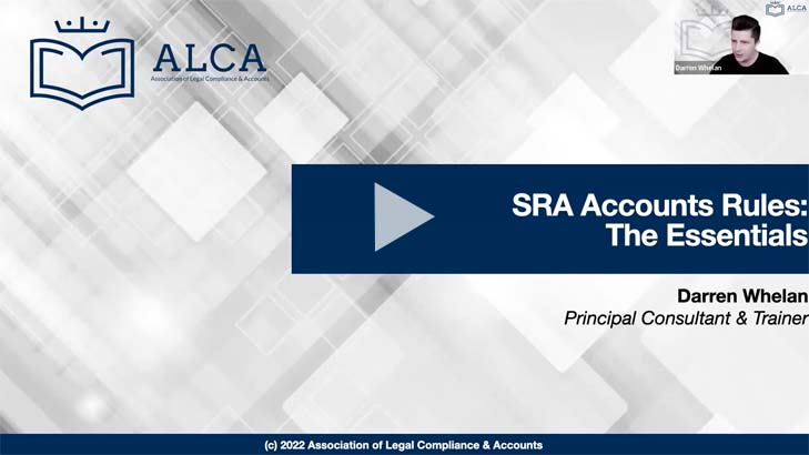 SRA Accounts Rules: The Essentials